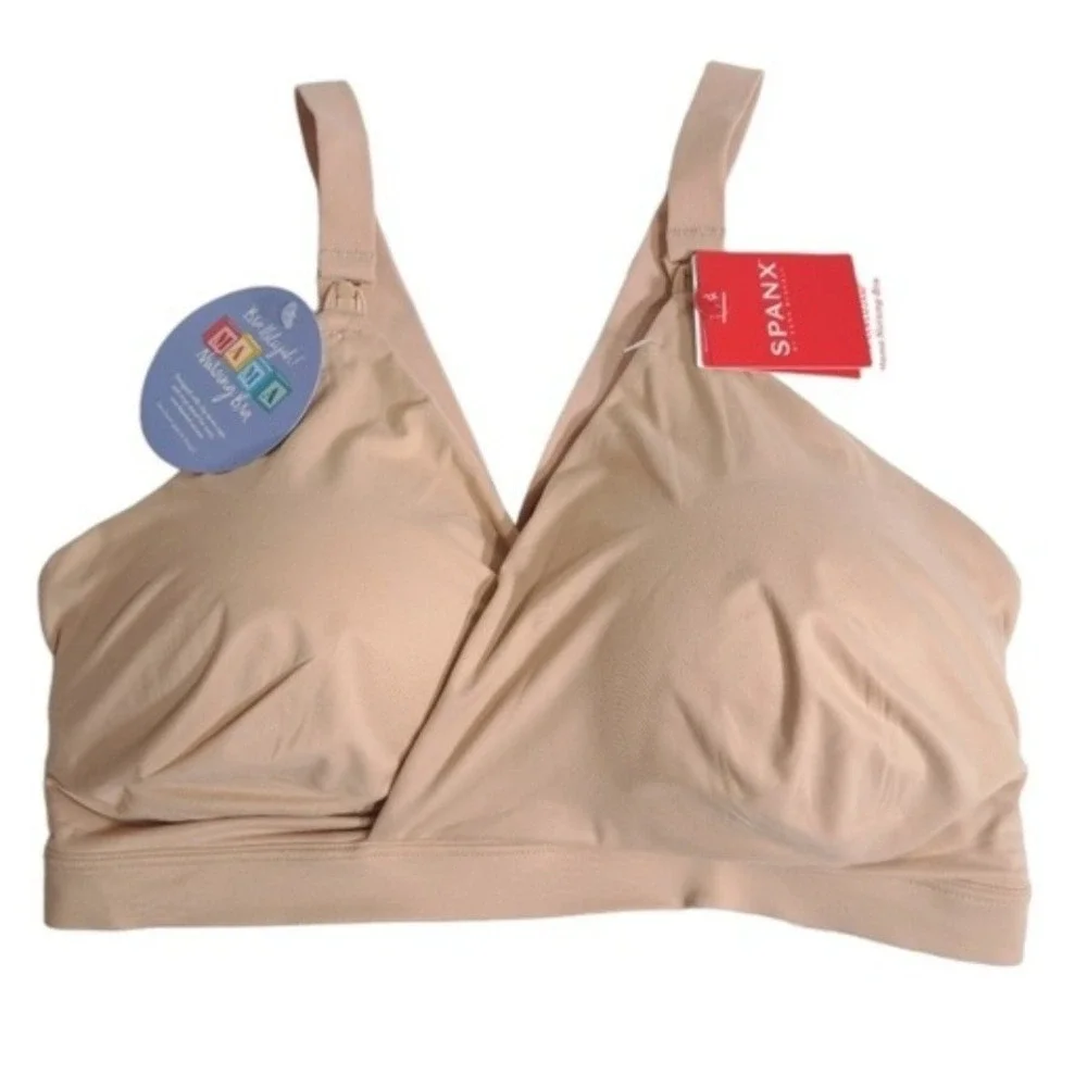 SPANX Women's Bra-llelujah! Mama Nursing Bra Size XL Naked 2.0 Style 30040R